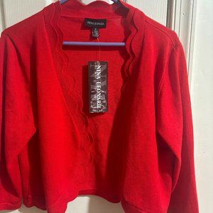 Red Cardigan Sweater